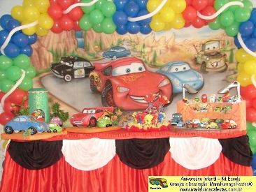 Dicas de Aniversário Infantil - Kit Escola com o tema Carros (Cars)